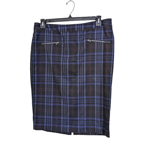 Reitmans Dresses & Skirts - Reitmans Juniors 13 Skirt Tartan Plaid Straight Pencil Dark Academia Zippers